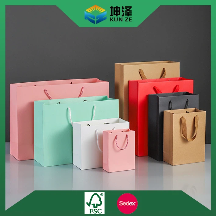 Color Paper Shopping Bag